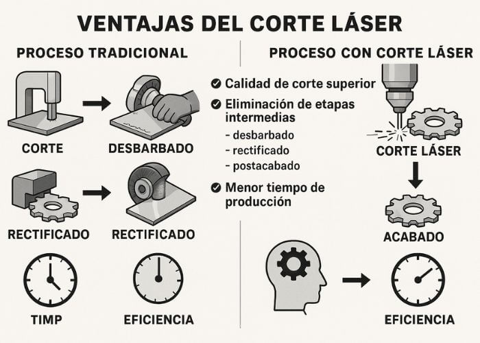 Ventajas de piezas metalicas cortadas con laser
