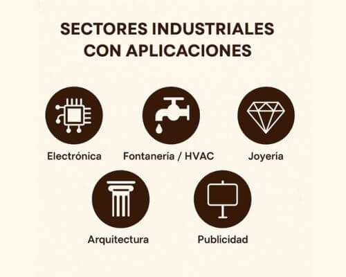 Aplicaciones del laton por sectores industriales