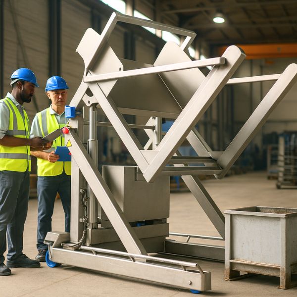 fabricacion de volcadores de bins