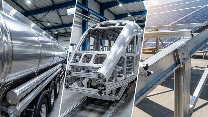 aplicaciones industriales de la soldadura de aluminio y los sectores