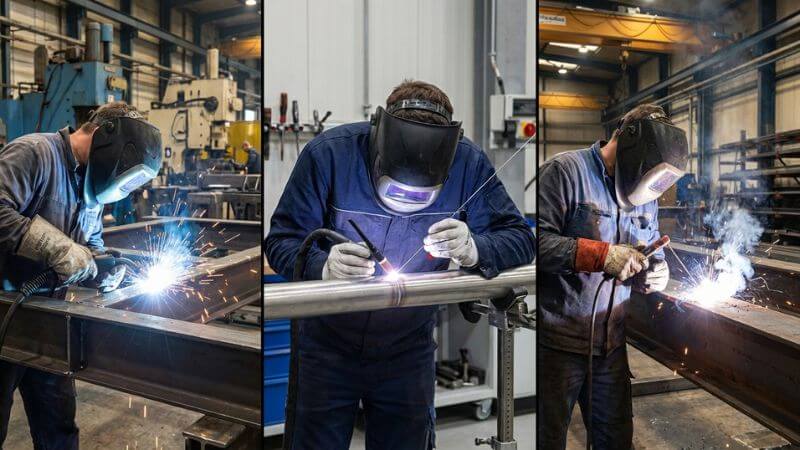 proceso para soldar aluminio TIG MIG electrodo