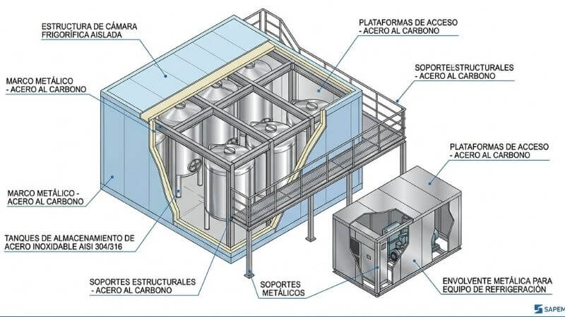 que es la caldereria para la refrigeracion industrial