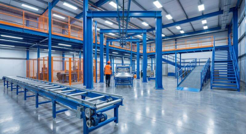 elementos que se fabricados en la logistica, conveyors, paletizadores creados para la logistica interna