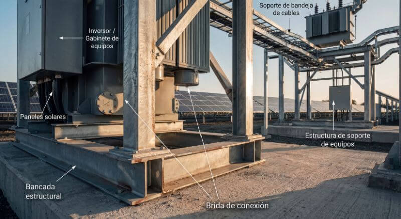 caldereria para la infrastructura de una planta energetica