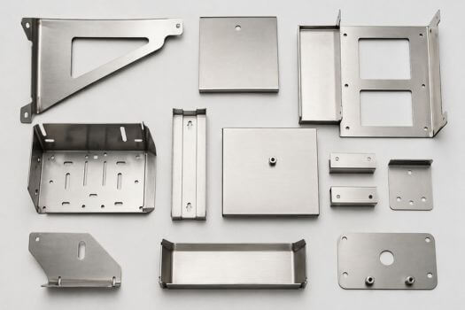 soportes y piezas de chapa inoxidable cortada y plegada para muebles frigoríficos